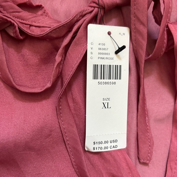 Anthropologie Cape May Midi Dress Current Air Rose Pink Extra Large New With Tag - Picture 5 of 7